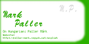 mark paller business card
